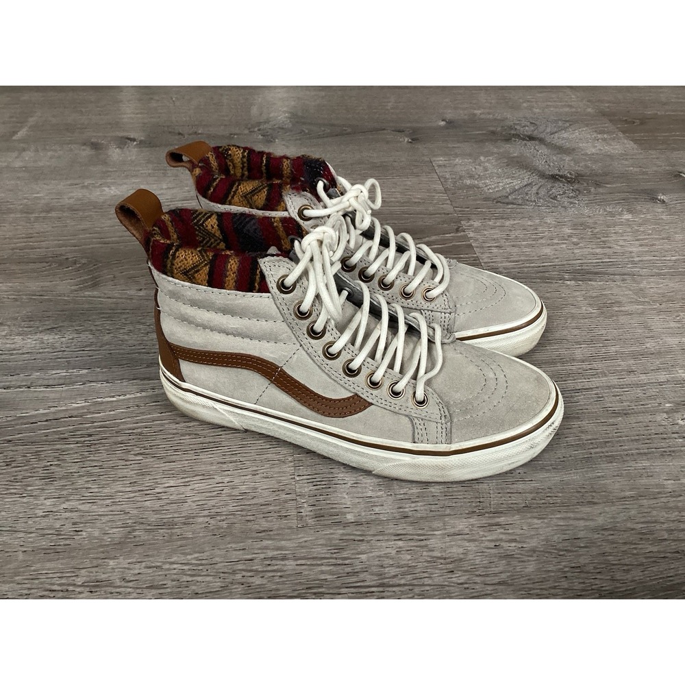 Vans MTE Scotchgard Mens Size 4 Womens 5.5 Hi Top Gray Suede Shoes